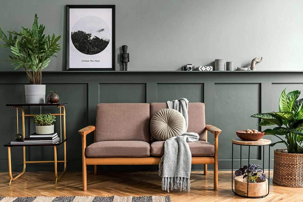 living room in Muted Colors