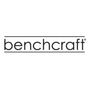 Black Benchcraft brand logo with horizontal lines.