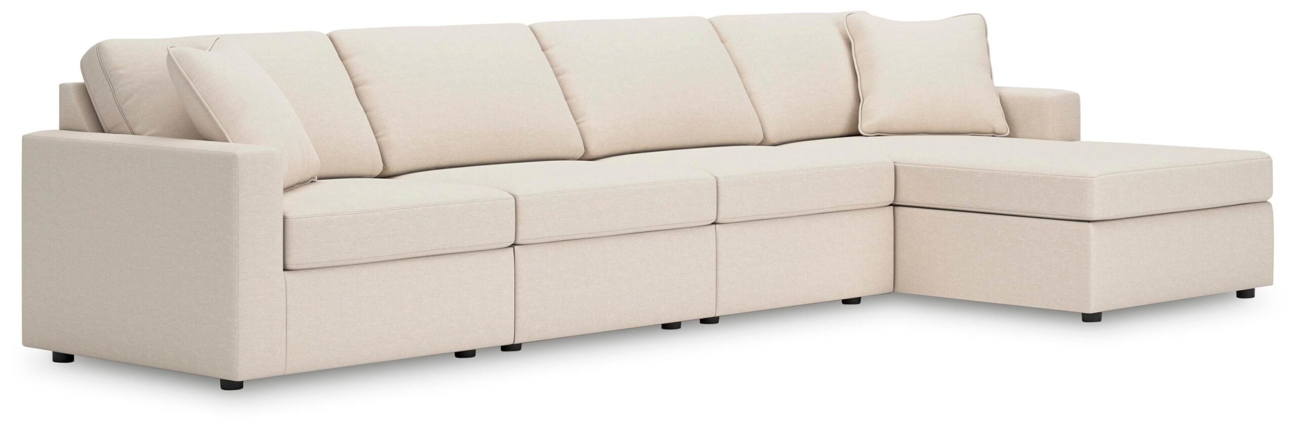 0016389ccf5a4b31913cf02ec8de3644 Modmax 4-Piece Sectional with Chaise - Image 1
