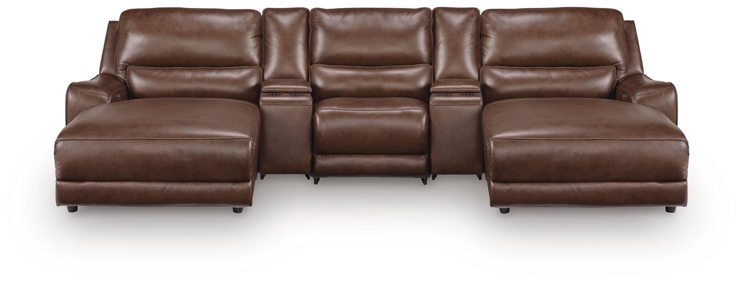 002501dc798aebc3d60b82b04ae65864 DeepWakes 5-Piece Power Reclining Sectional with Chaise - Image 1