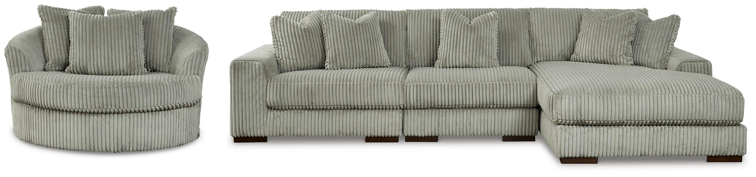 03307eaad08da7092afbeb62a03d5796 Lindyn 3-Piece Sectional and Chair - Image 1