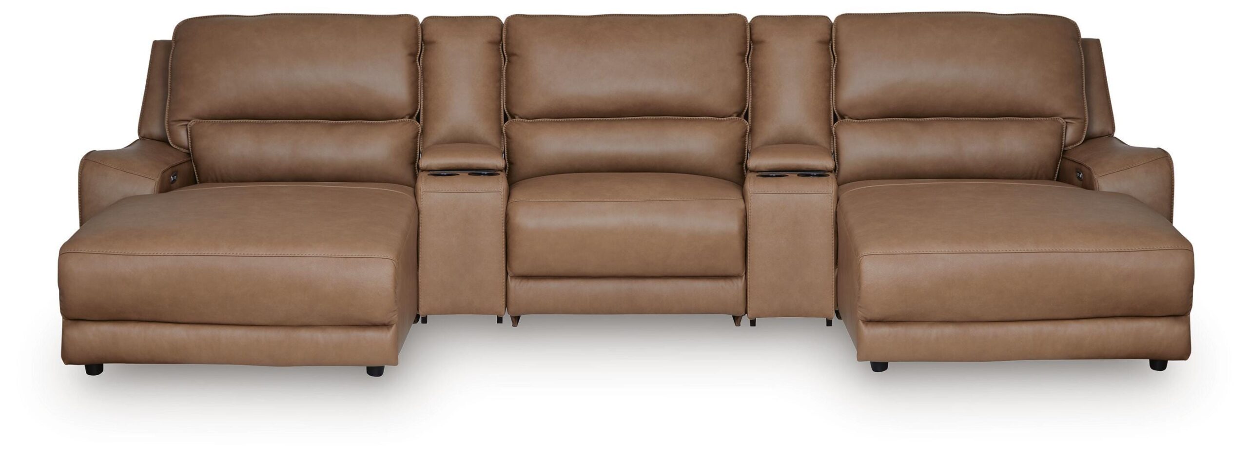 0490ac591257251dee58aca89c03406c DeepWakes 5-Piece Power Reclining Sectional with Chaise - Image 1