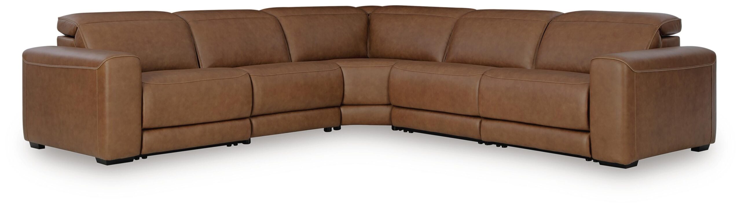 06f0dc4decff9d6e1c0db4cfa277065f Magic Man 5-Piece Power Reclining Sectional - Image 1