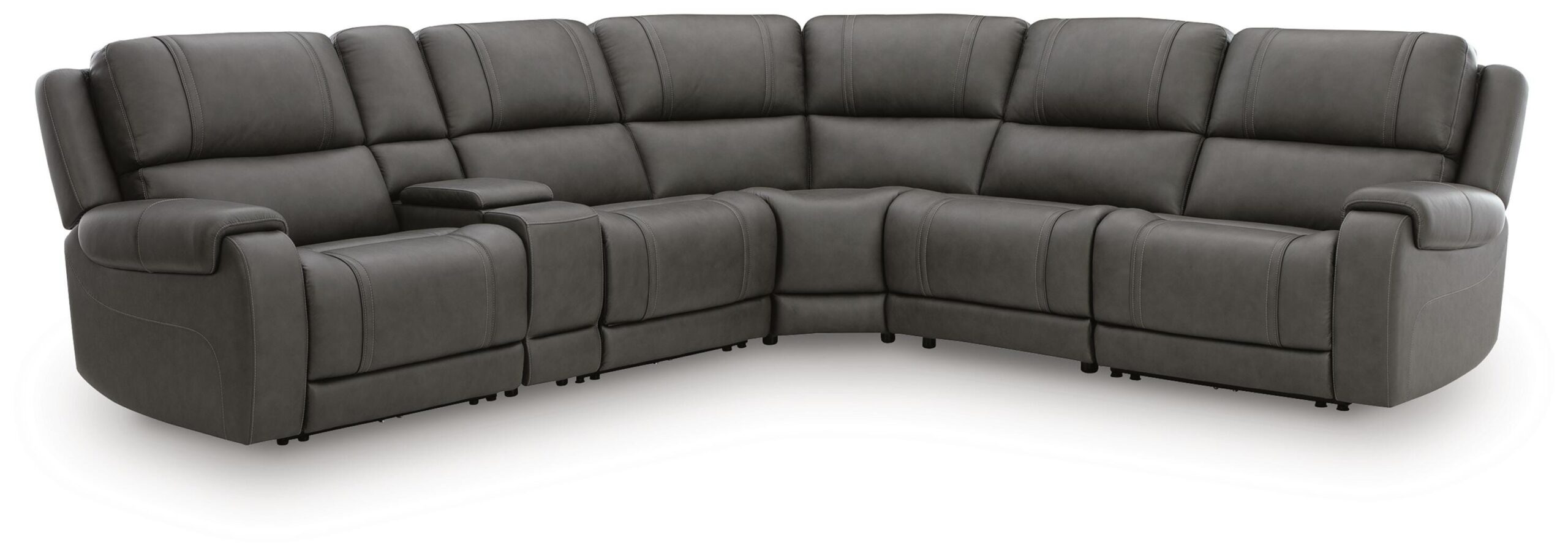 074796fecf871e7e1649c4bf0d94ee1d 5Z - Pittson 6-Piece Power Reclining Sectional - Image 1