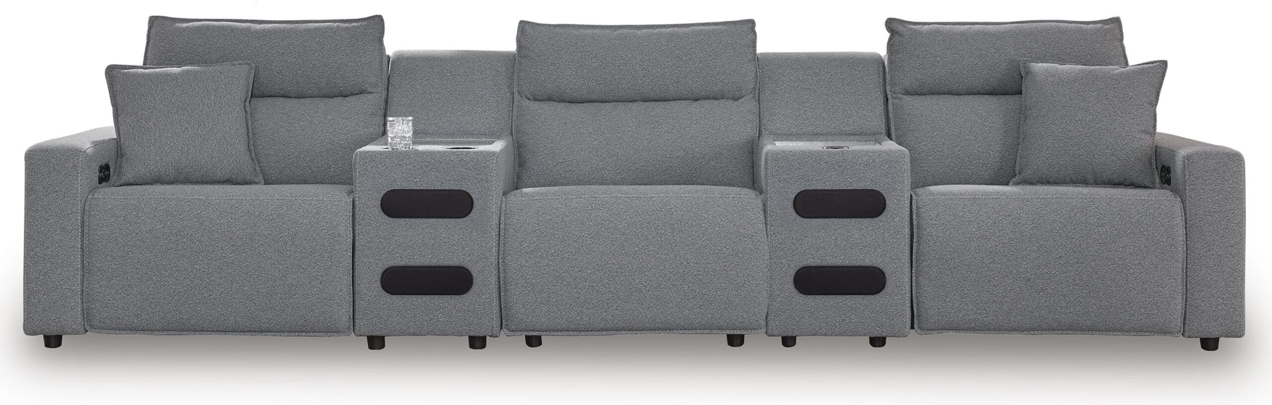 0bd269c6f62e833ac8ca37fd14dc711f Modmax II 5-Piece Reclining Sectional with Audio Consoles - Image 1