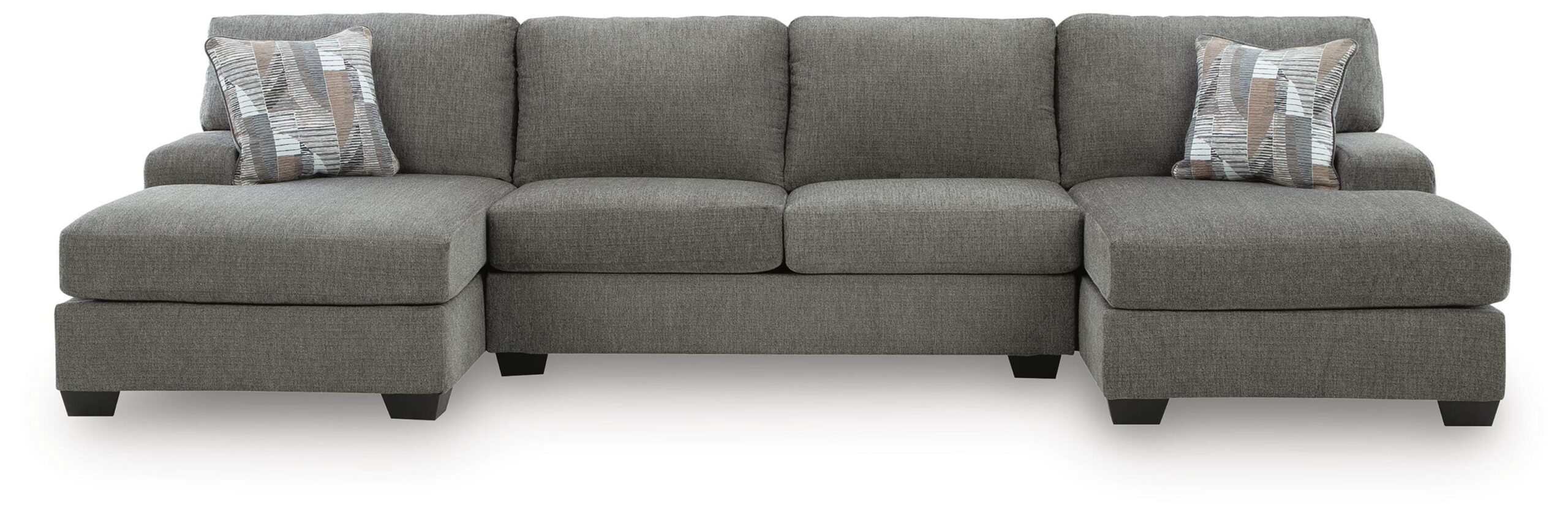 0dbb582e5414a44b49ac3995884e6aba Clarington 3-Piece Sectional with Double Chaise - Image 1