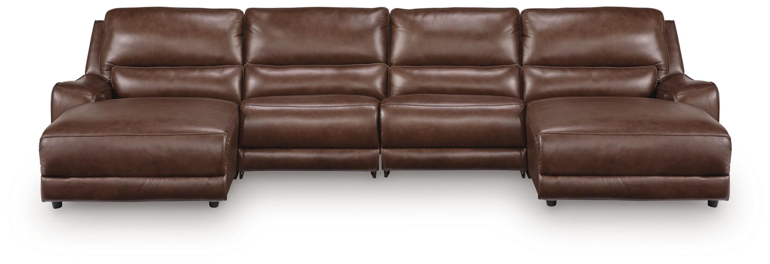 0e6216ffd7de5dcb5c74d3b61e51d2a5 DeepWakes 4-Piece Power Reclining Sectional with Chaise - Image 1