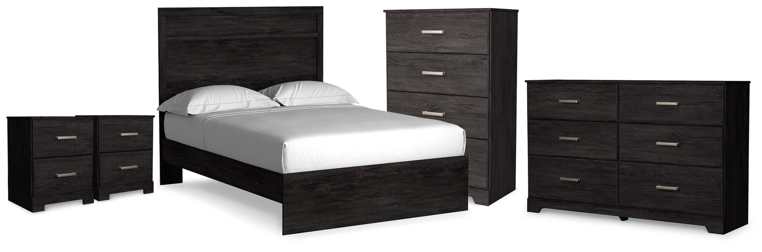 100c588071da6eca2154f9a6d54578aa Belachime Full Panel Bed, Dresser, Chest and 2 Nightstands - Image 1