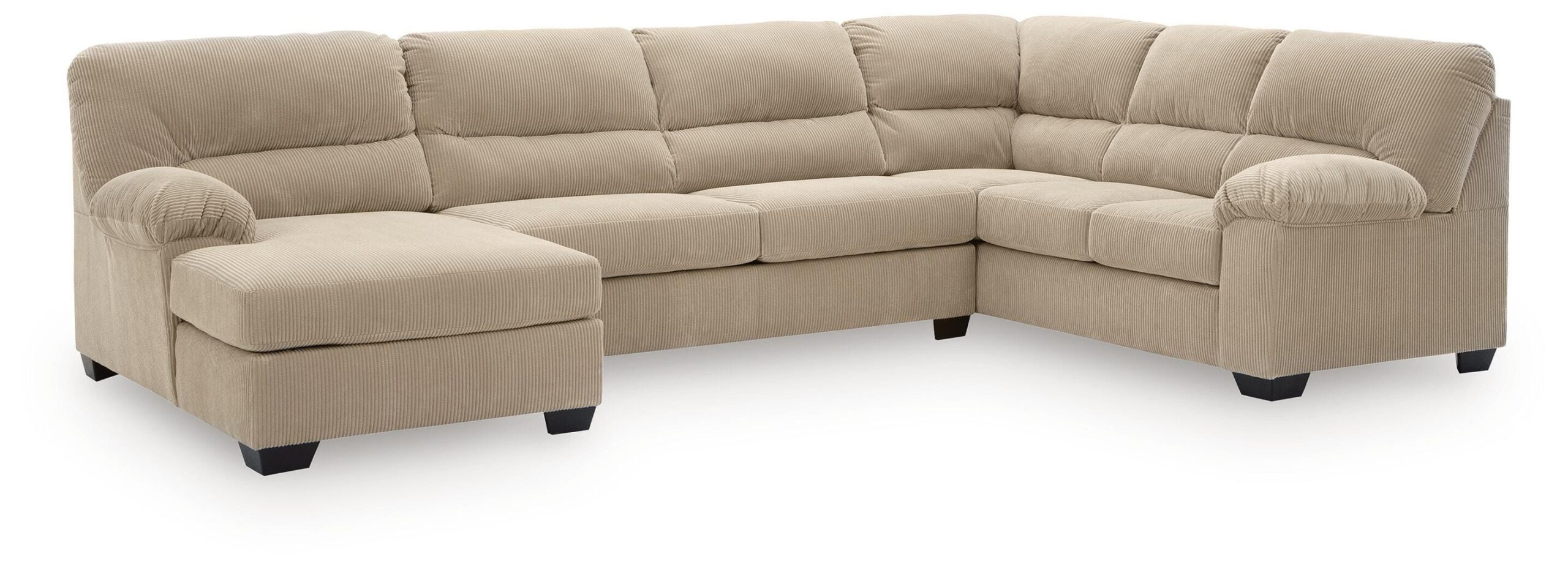 151c1ed3f0abdb32c057fb2054f61dc5 SimpleJoy 3-Piece Sectional with Chaise - Image 1