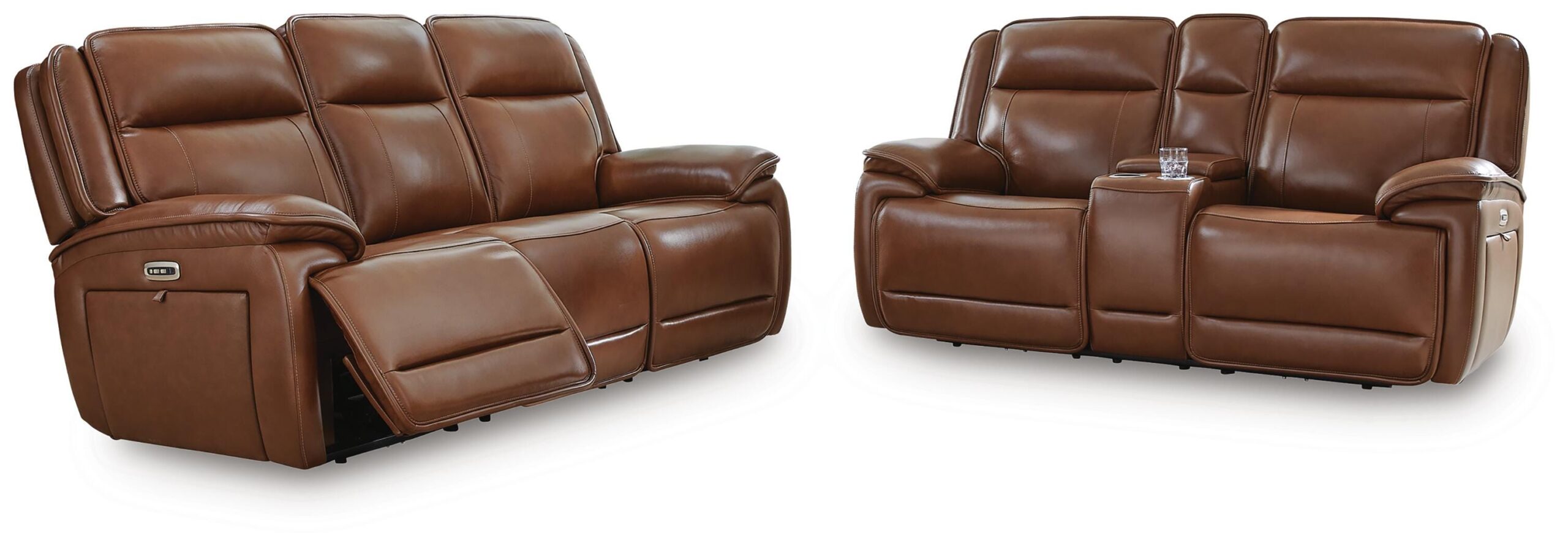163df8790fbd05bcf4bdec9f634ee76d Healy Pier Power Reclining Sofa and Loveseat - Image 1