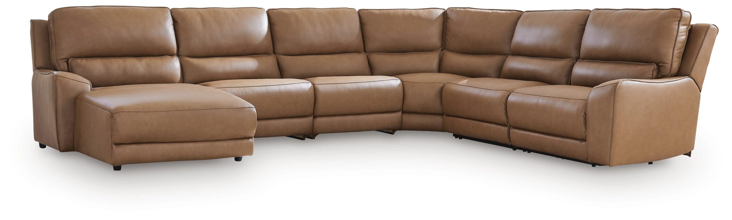 1746ec8502e85d5311f6d68a6e0e2b67 DeepWakes 6-Piece Reclining Sectional with Chaise - Image 1