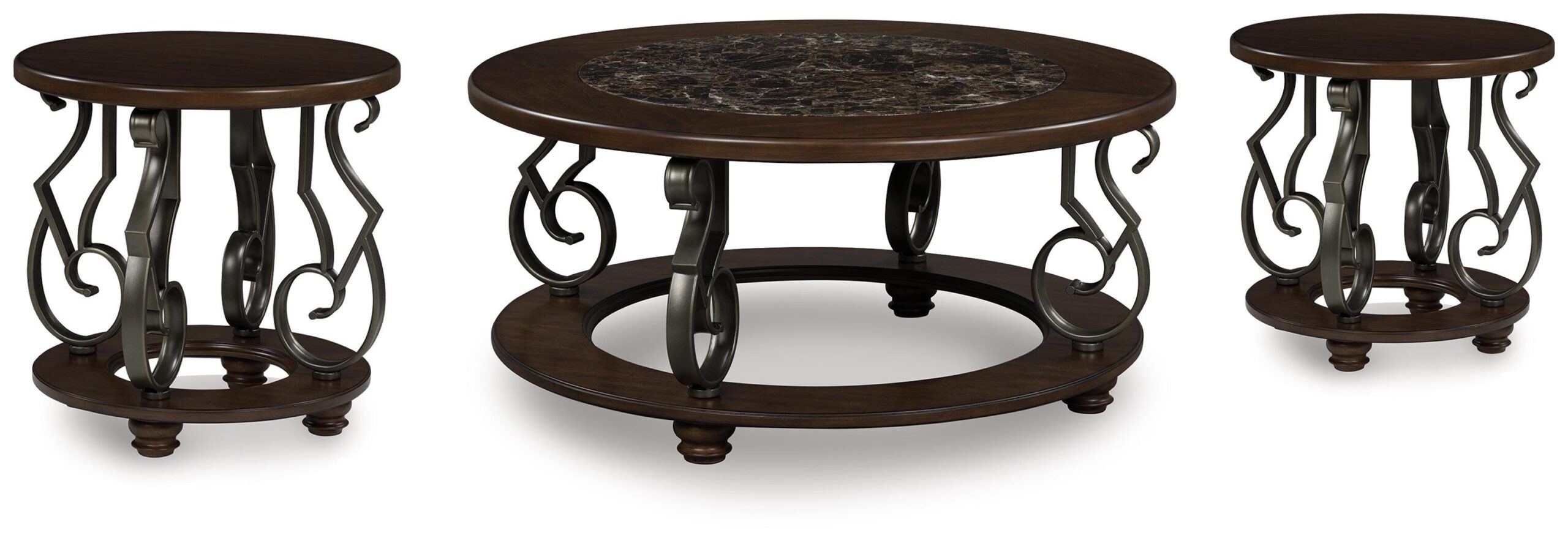 18dd8f211cff55ab13a14305301848b8 Frallyn Coffee Table and 2 Ends - Image 1