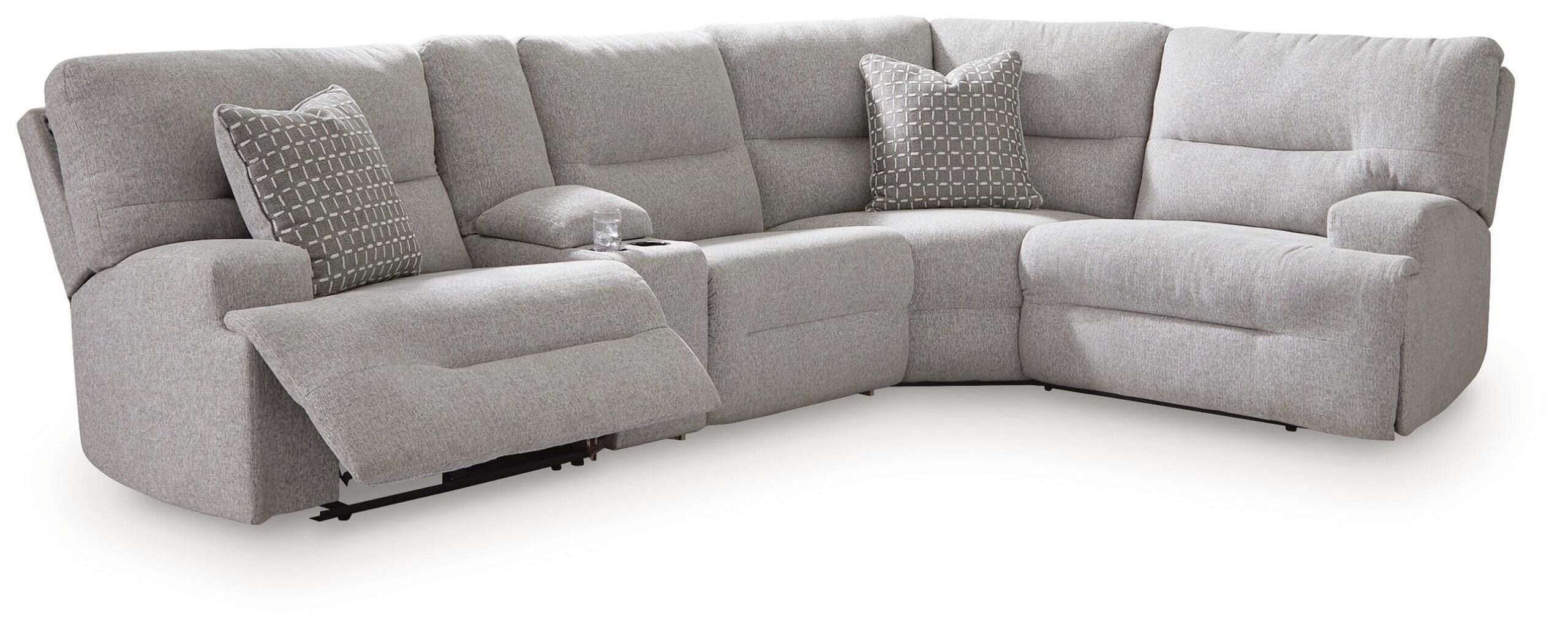 1cf3d5a1fca0dde08ce1822cdf9c596b Acklen Place 5-Piece Power Reclining Sectional with Storage Console - Image 1