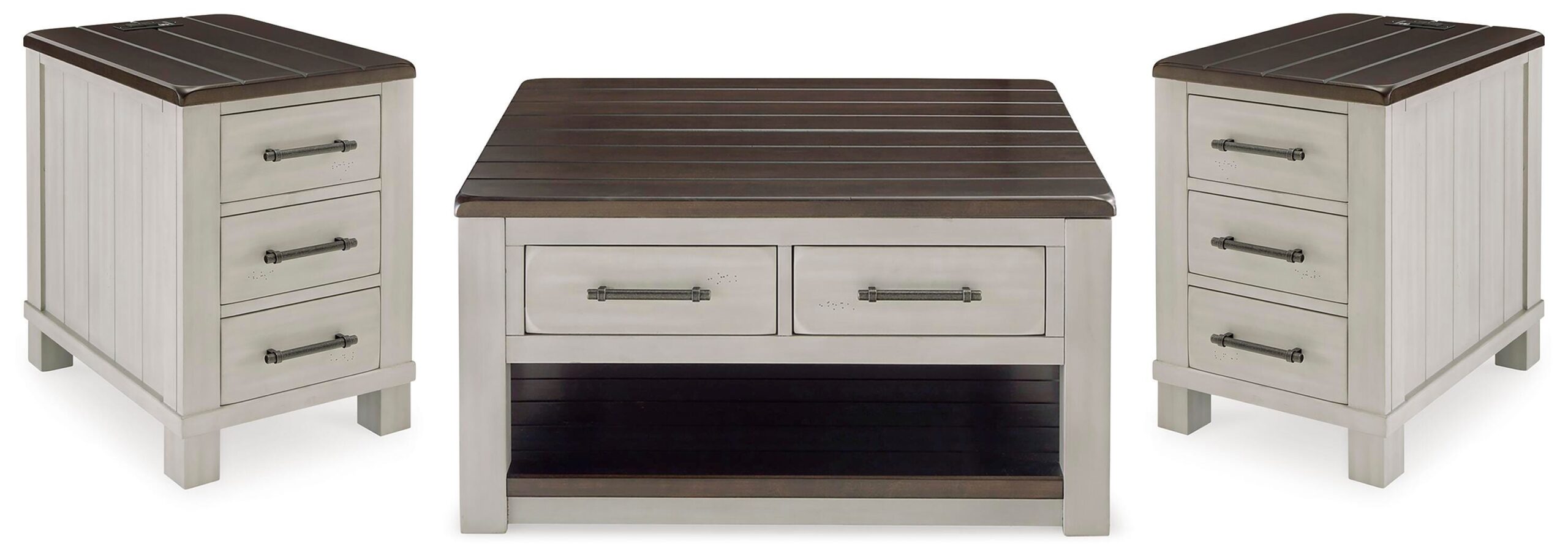 217f3fd8e15d5d4ac14539848f7bbf77 Darborn Lift-top Coffee Table and 2 Chairside End Tables - Image 1