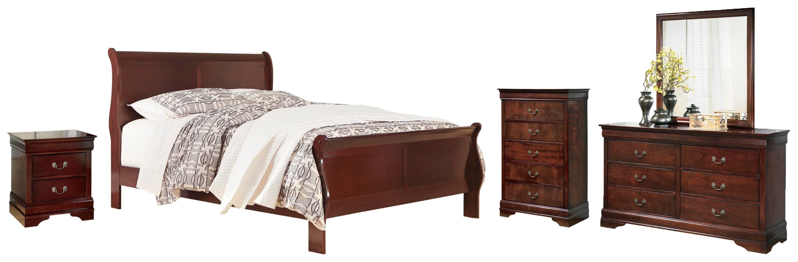 230ec9ecc2af06e99f75bd594d9ff506 Alisdair Queen Sleigh Bed, Dresser, Mirror, Chest and Nightstand - Image 1