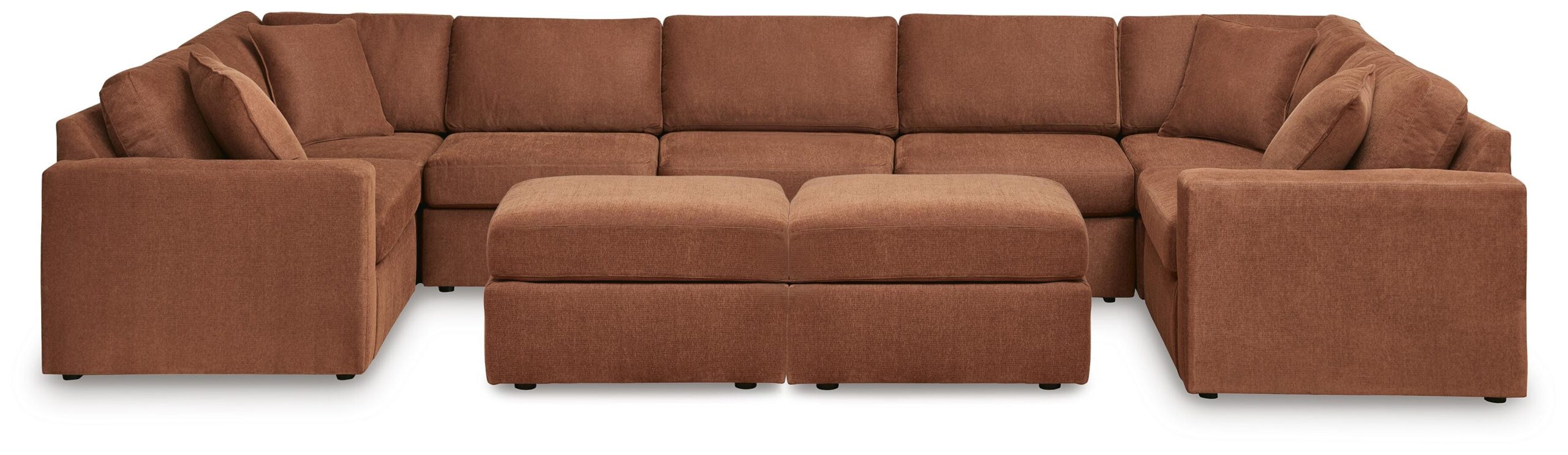 2335b3eb3b95198988fe0da234d17870 Modmax 7-Piece Sectional and 2 Ottomans - Image 1
