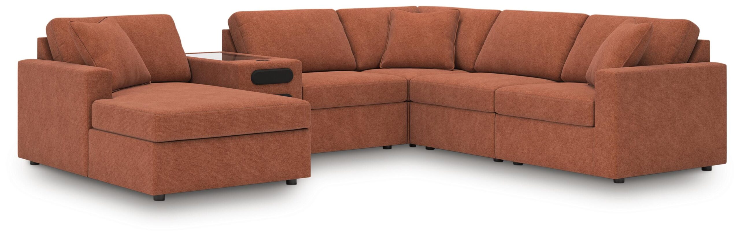 25f814b4ee9f15dff25b4572290c517f Modmax 6-Piece Sectional with Audio System and Chaise - Image 1