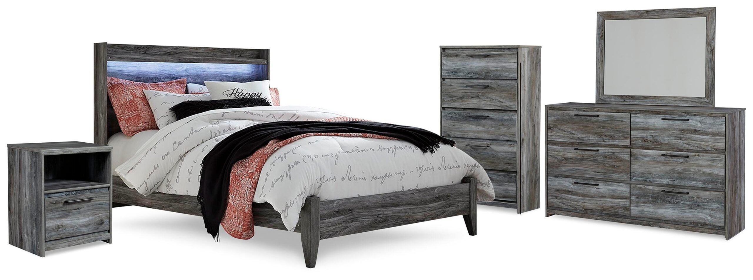 2bba2695614f1d2e68369431c22b2b46 Baystorm Queen Panel Bed, Dresser, Mirror, Chest and Nightstand - Image 1
