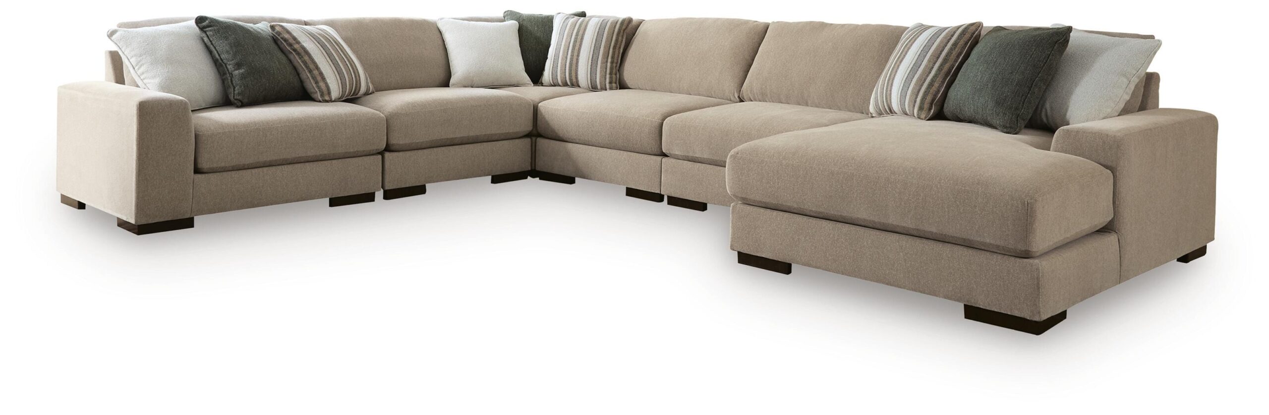37749e7de428c7c9fa20e1758886a45a Linenhause 6-Piece Sectional with Chaise - Image 1