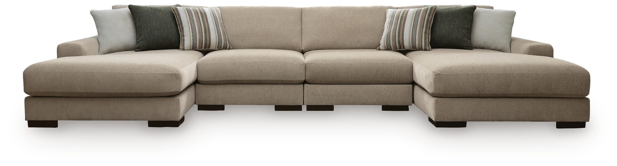 380e0ac479d30677d7f337e938603b73 Linenhause 4-Piece Double Chaise Sectional - Image 1