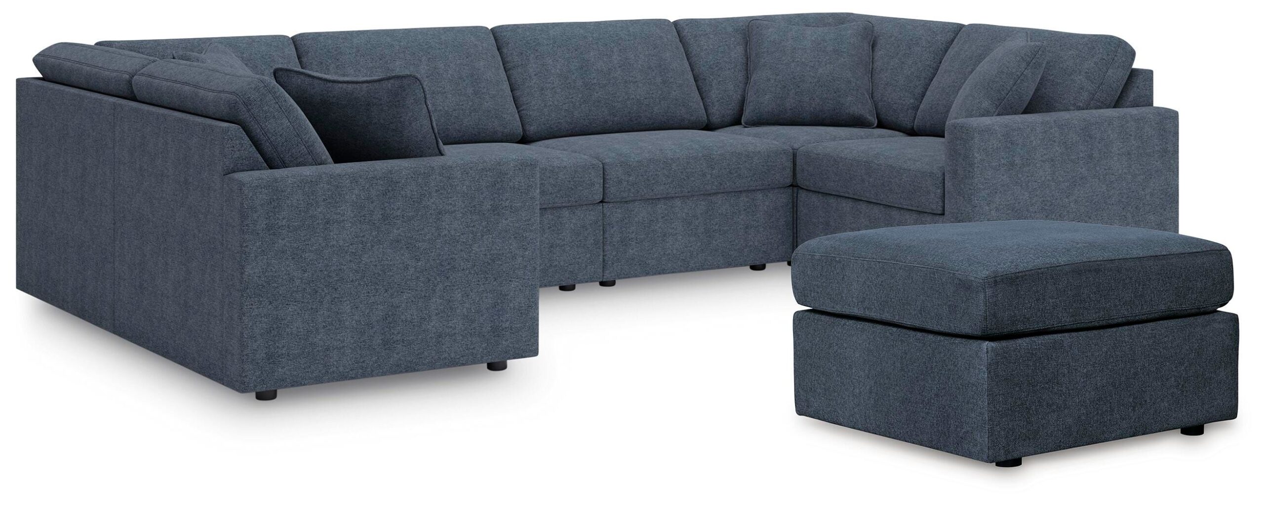 388351261c4d85cb305e88703250fc38 Modmax 6-Piece Sectional and Ottoman - Image 1