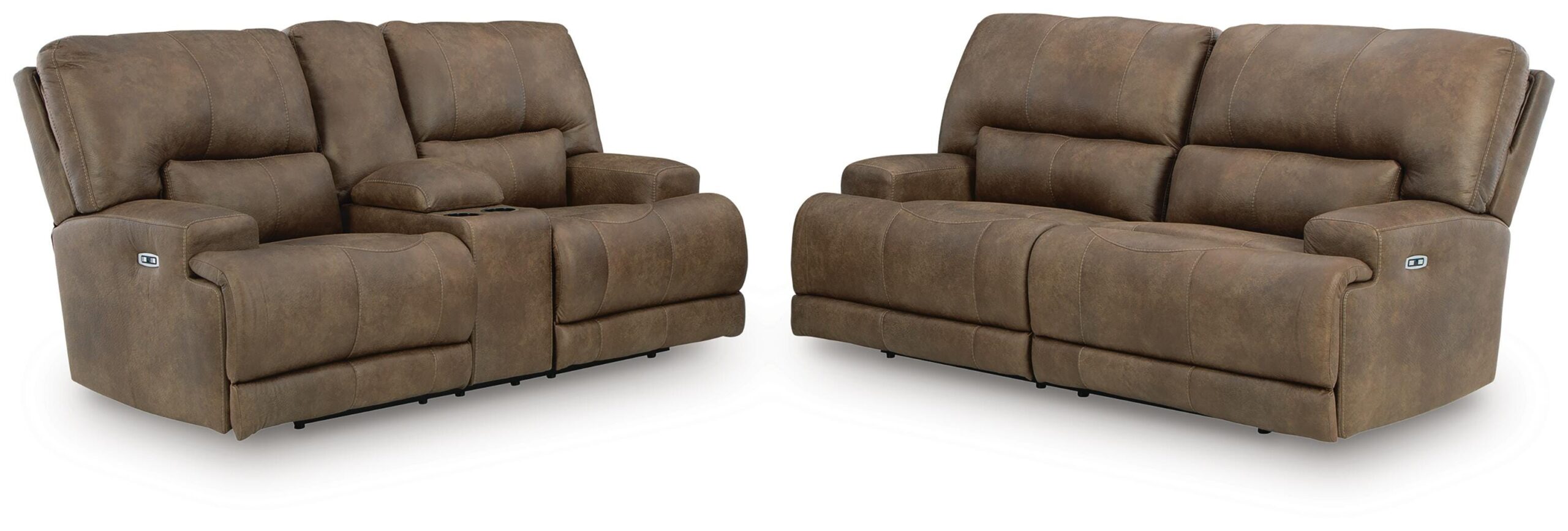 3a735cba911fe2306f59a72e5ed3034c Beckley Place Power Reclining Sofa and Loveseat - Image 1