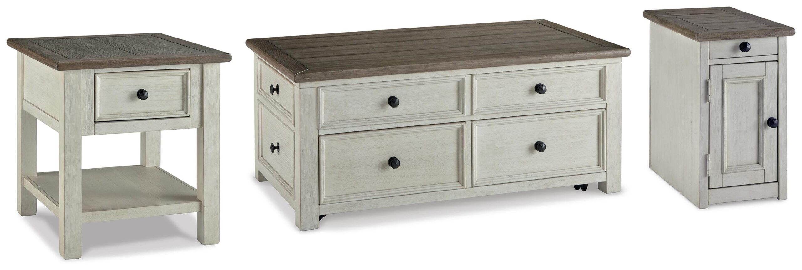 3acfca97ed4e77e2604829772db88d0c Bolanburg Coffee Table with End Table and Chairside End Table - Image 1