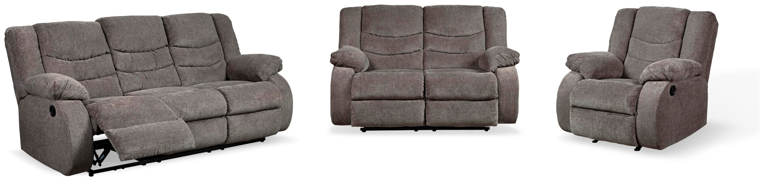 3d407dbbbe3cca682b05db0772d821f7 Tulen Reclining Sofa, Loveseat and Recliner - Image 1