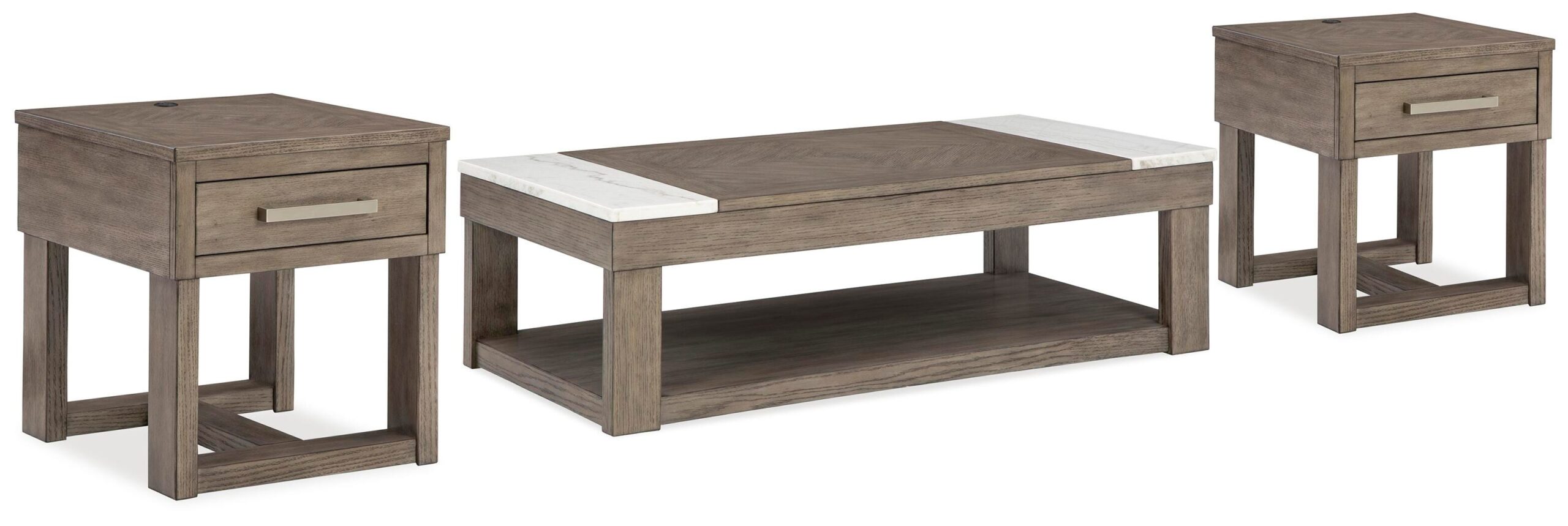 3e308065d76951ca477bfcecc56d0506 Loyaska Lift-top Coffee Table and 2 End Tables - Image 1