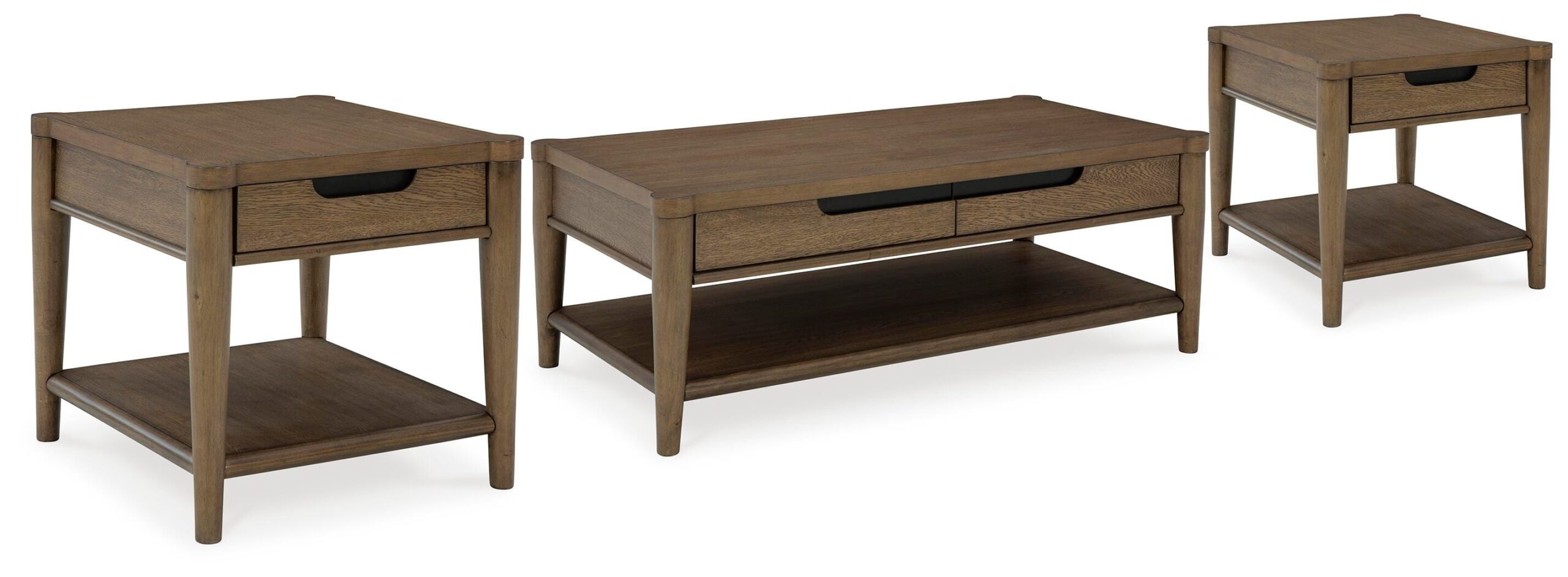 3e36ae9b5fcf5836964e07fdfcfd3d44 Roanhowe Coffee Table and 2 End Tables - Image 1