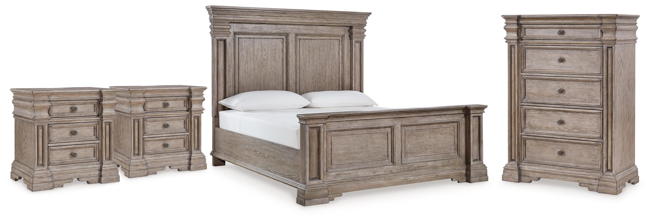 406b700987b2c7ca14fe300cc59dbb04 Blairhurst King Panel Bed, Chest and 2 Nightstands - Image 1