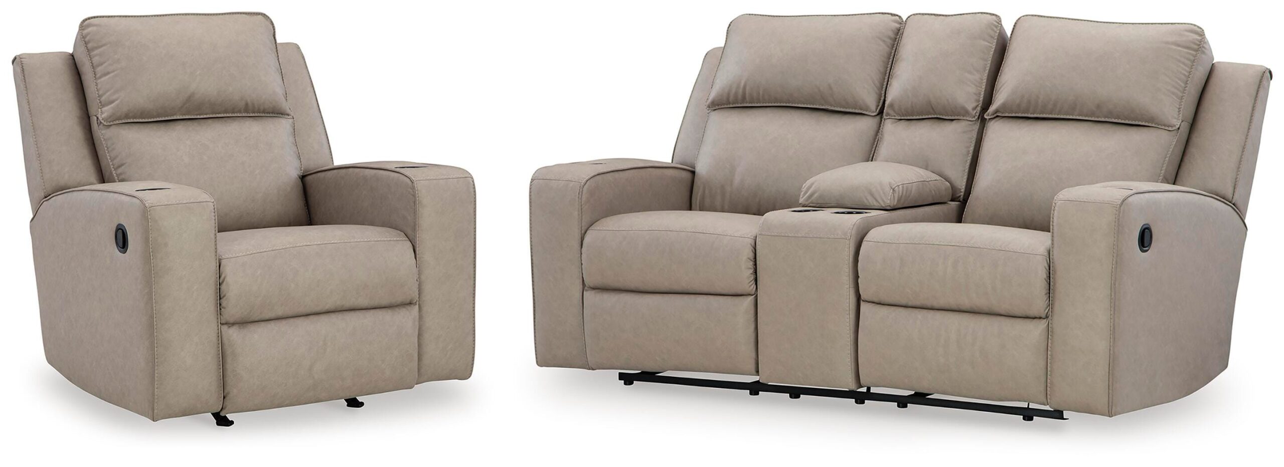 434035ec1dc0253d8563417b2f59a6d9 Lavenhorne Reclining Loveseat and Recliner - Image 1