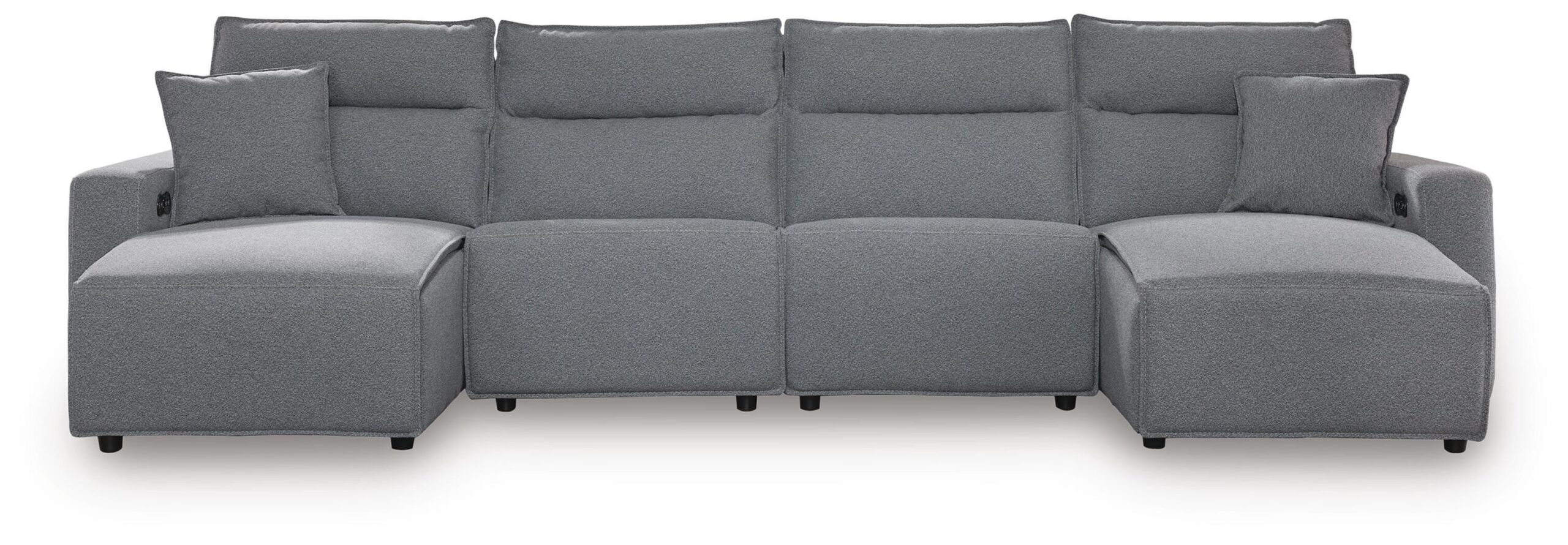 44658548e3c55c87f2478289ed033ede Modmax II 4-Piece Reclining Sectional with Double Chaise - Image 1