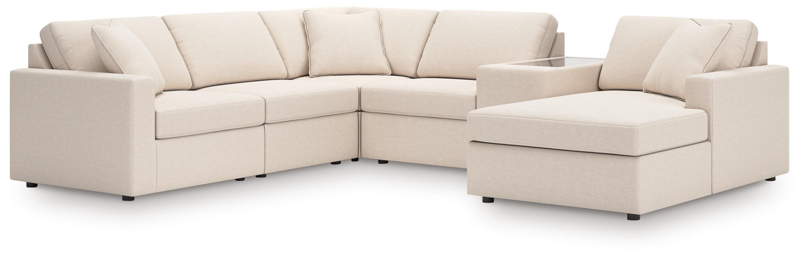 47db17fcd7f9cdad63c7a9704b82c406 Modmax 6-Piece Sectional with Chaise - Image 1