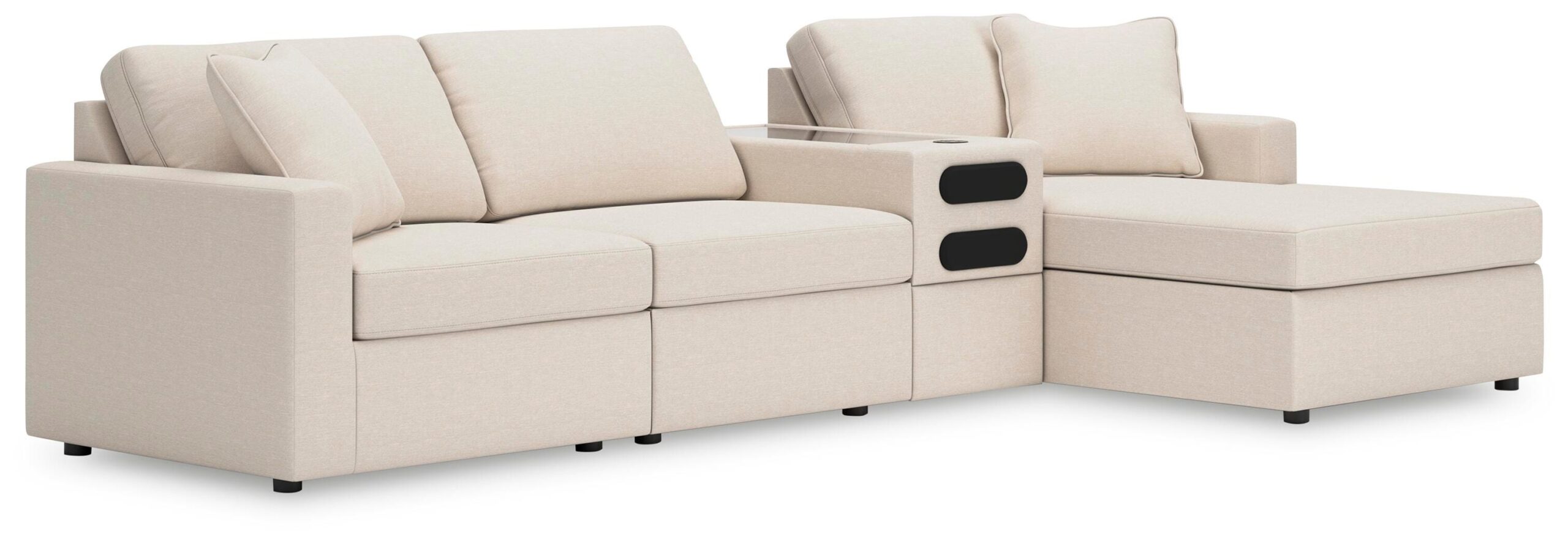 489b2112fbdd8e2dba50d66f1fe977d3 Modmax 4-Piece Sectional with Chaise - Image 1