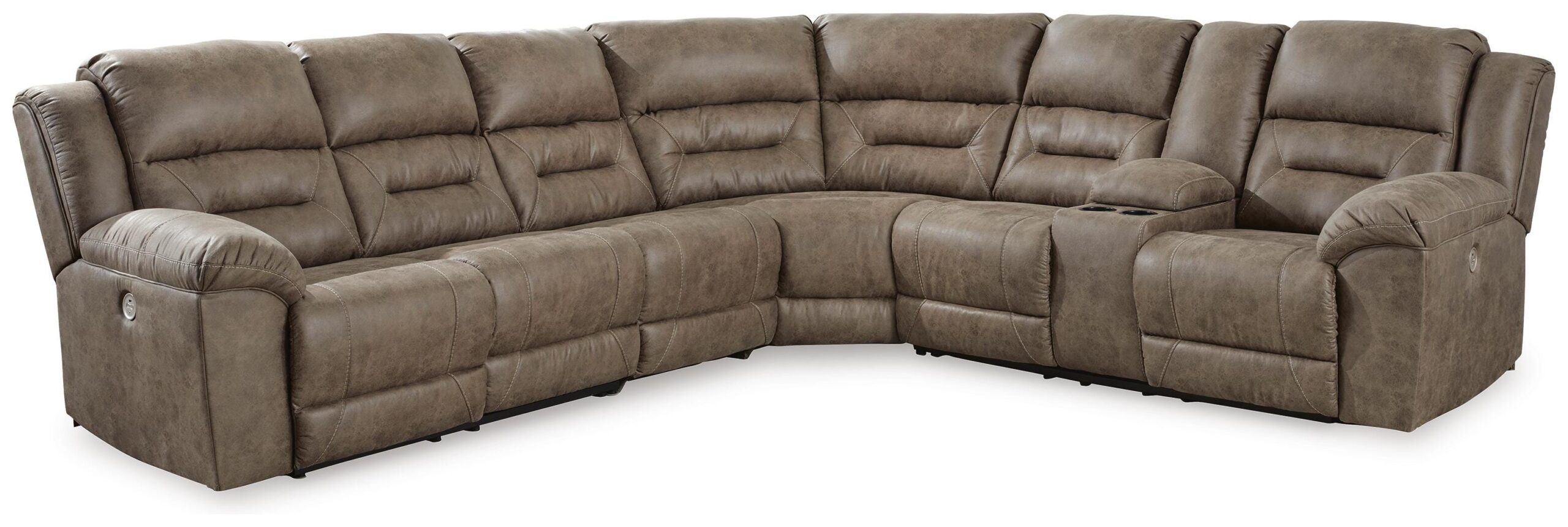 49ed048c7b041eea2e5bb94b41bdcd1f Ravenel 4-Piece Power Reclining Sectional - Image 1