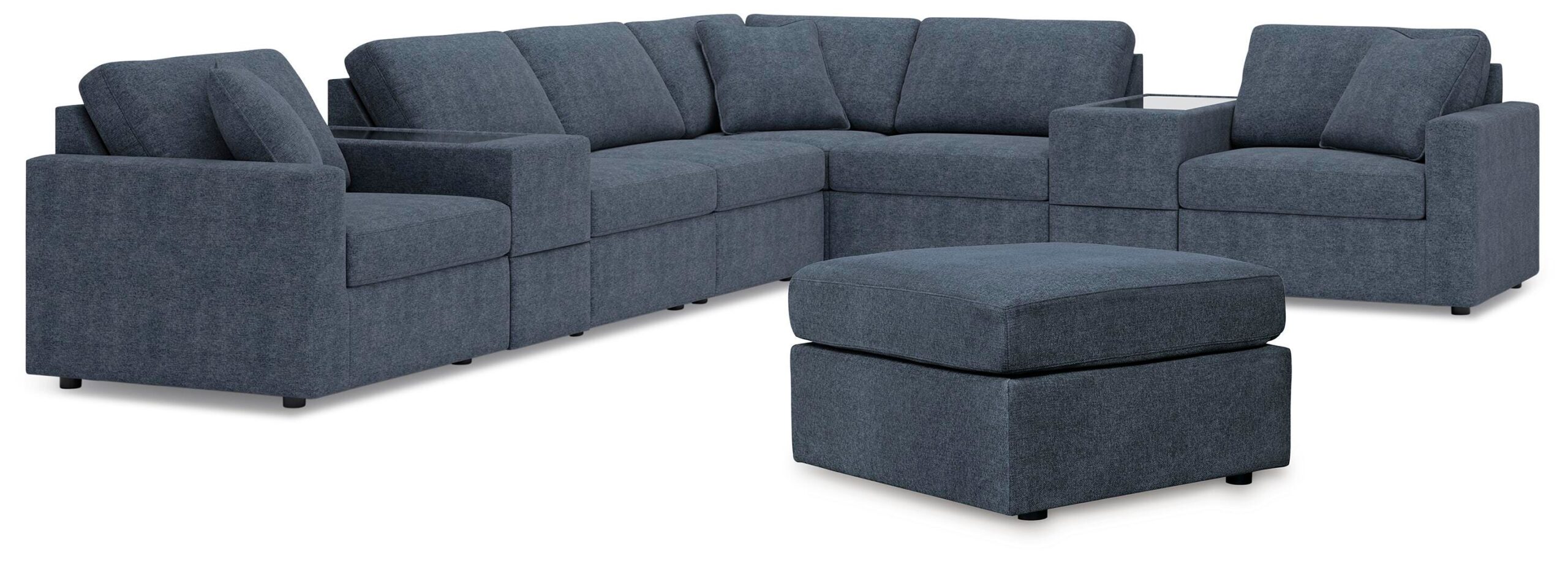 4a47c1a5a6338e9cb1192e1480269f75 Modmax 8-Piece Sectional and Ottoman - Image 1