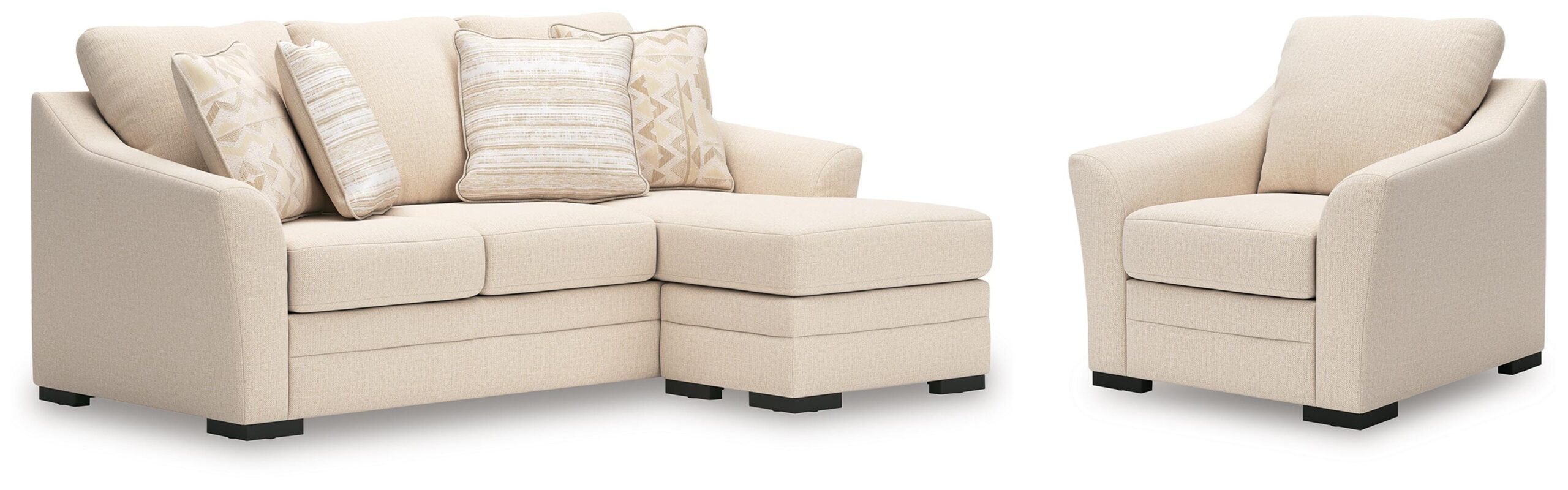 4f0283b9e6bce3126a73e9e494c2d818 Lango Sofa Chaise and Chair - Image 1