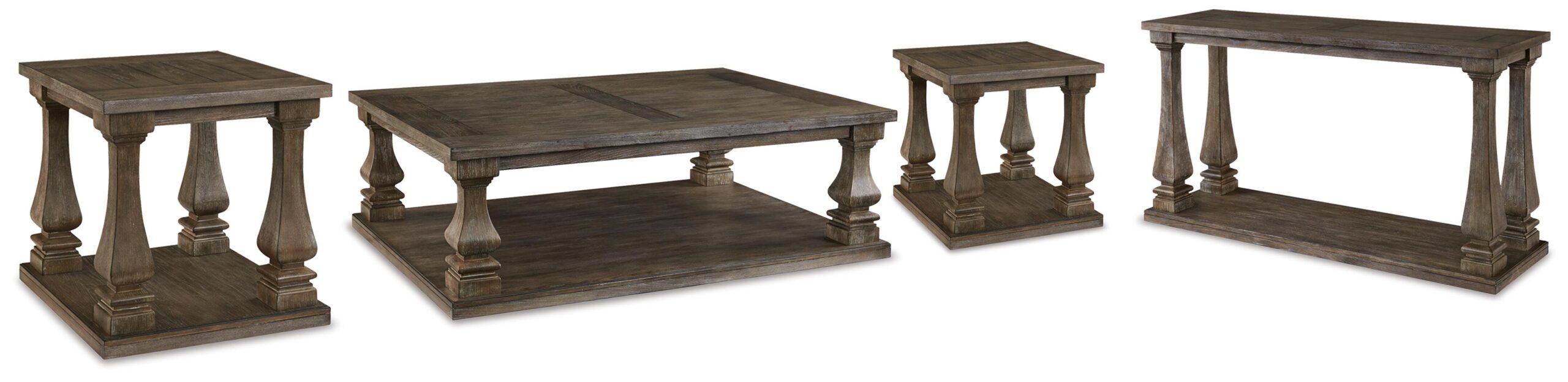 4f05544df0a572bc09de8b6d9ddb69ff Johnelle Coffee Table, 2 End Tables and Sofa Table - Image 1