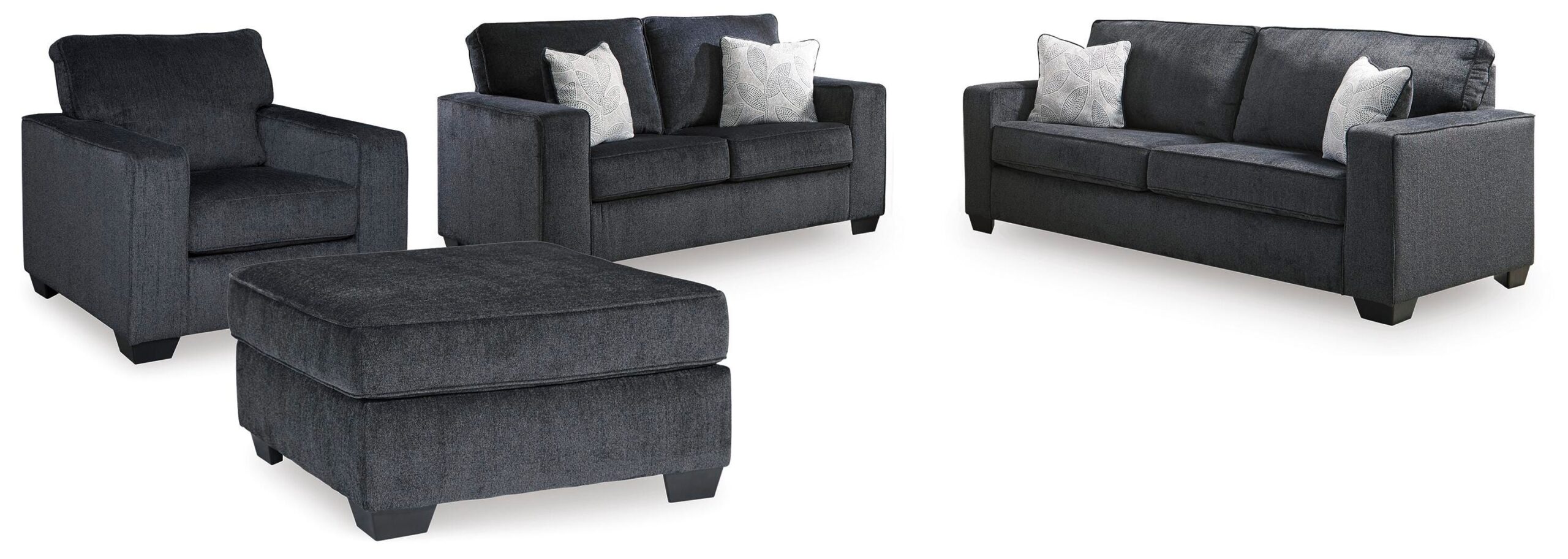 527b8fbc81d779be74e298a5aa719e10 Altari Queen Sofa Sleeper, Loveseat, Chair and Oversized Ottoman - Image 1