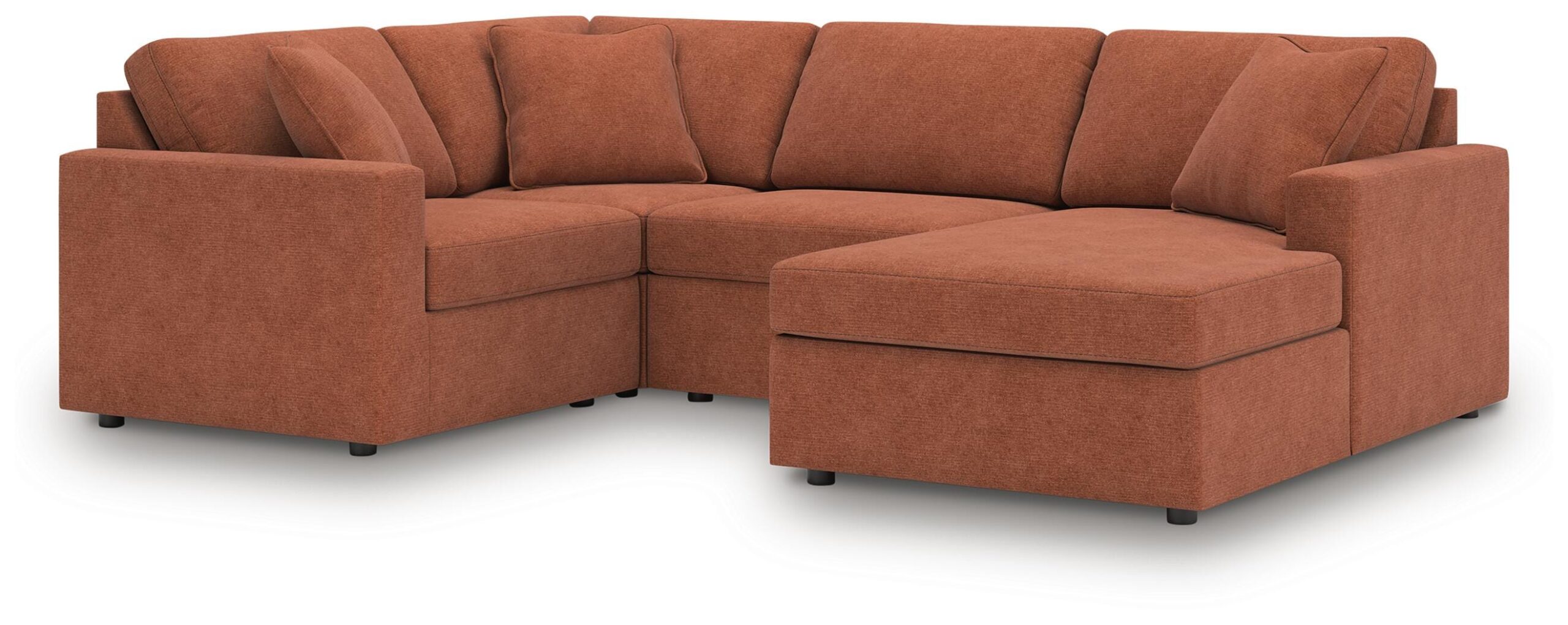 5632dcc26303e7dcf24eab27f38a8fc5 Modmax 4-Piece Sectional with Chaise - Image 1