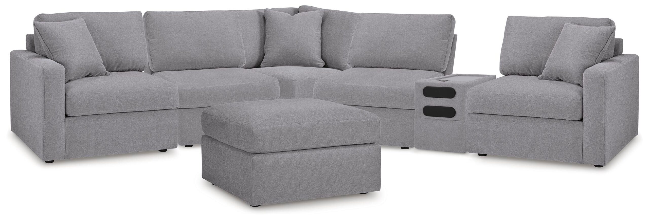 57ccb4d14c7fcea99d6ae6694193f727 Modmax 6-Piece Sectional and Oversized Accent Ottoman - Image 1