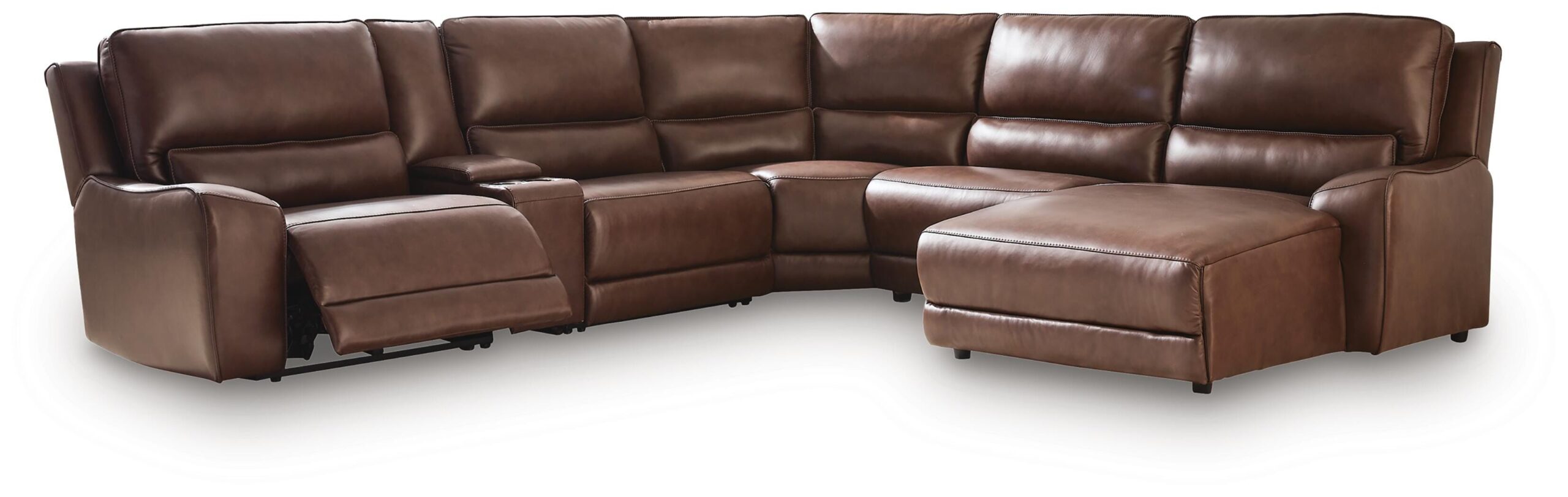 5822a4880b9dd48c77c93100819de8e7 DeepWakes 6-Piece Power Reclining Sectional with Chaise - Image 1