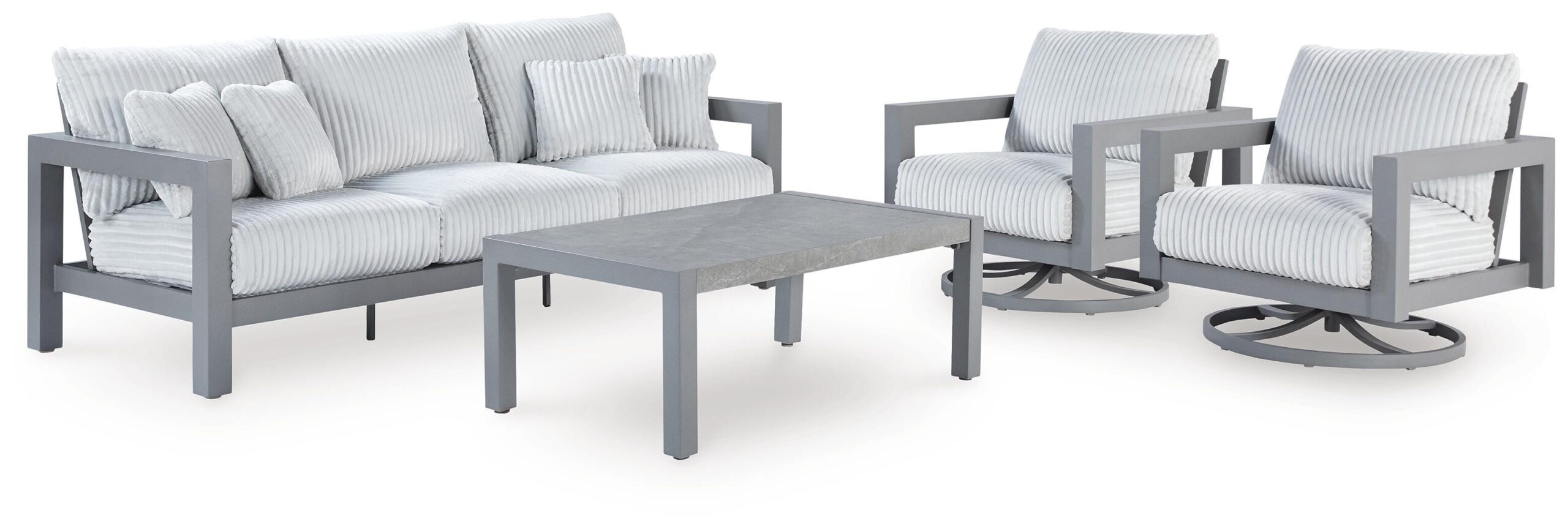 58948f42fe2bba80cd21acd376fbdf56 Hurley Park Outdoor Sofa, 2 Lounge Chairs and Coffee Table - Image 1