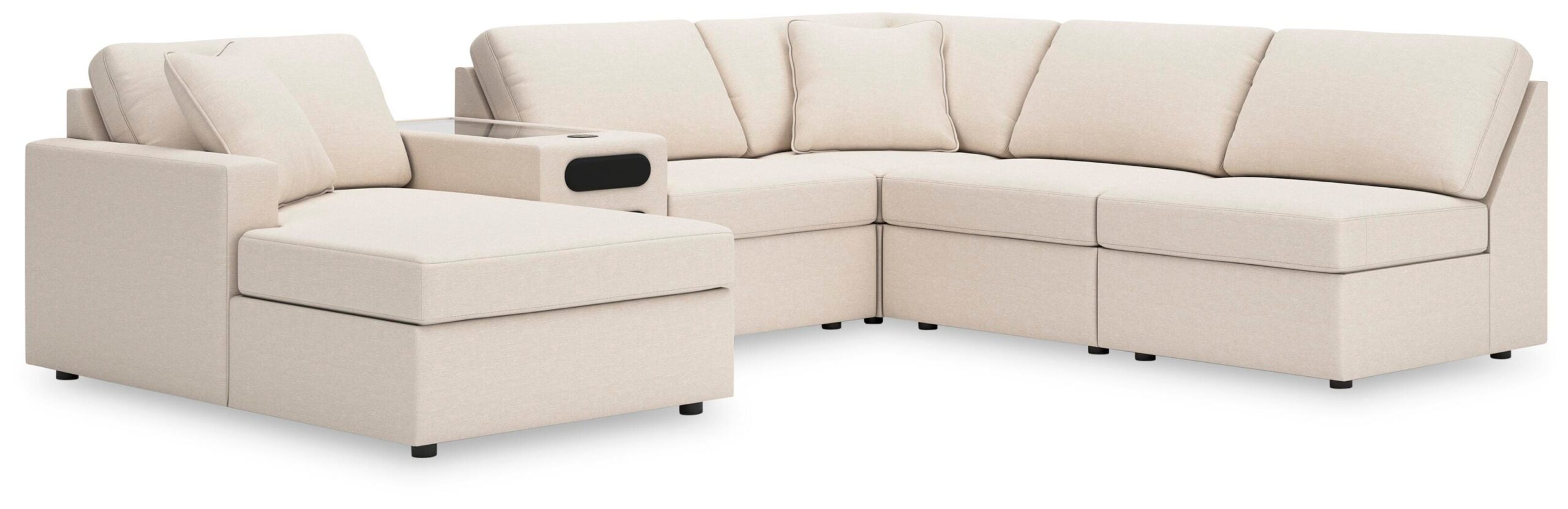 5b1be4905bde5946d0171d4f56191e55 Modmax 6-Piece Sectional with Chaise - Image 1
