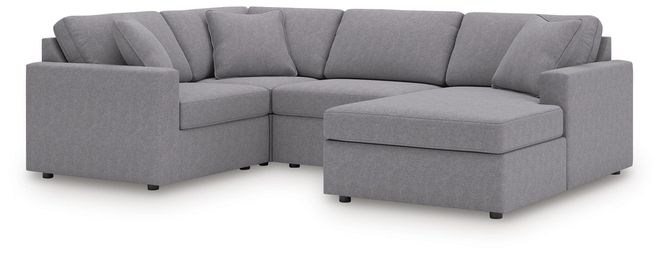 5c619720e700b6fc3564e4b6e0923950 Modmax 4-Piece Sectional with Chaise - Image 1