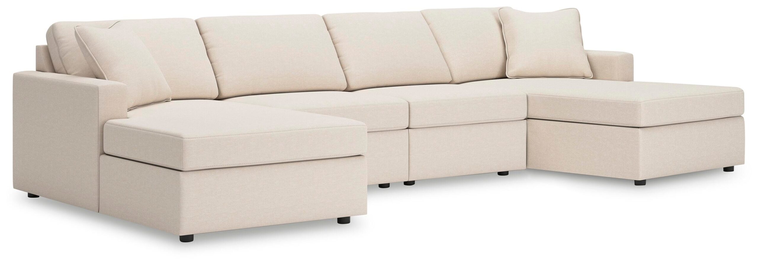 5de7057413809f58228a73df677a4b18 Modmax 4-Piece Sectional with Chaise - Image 1