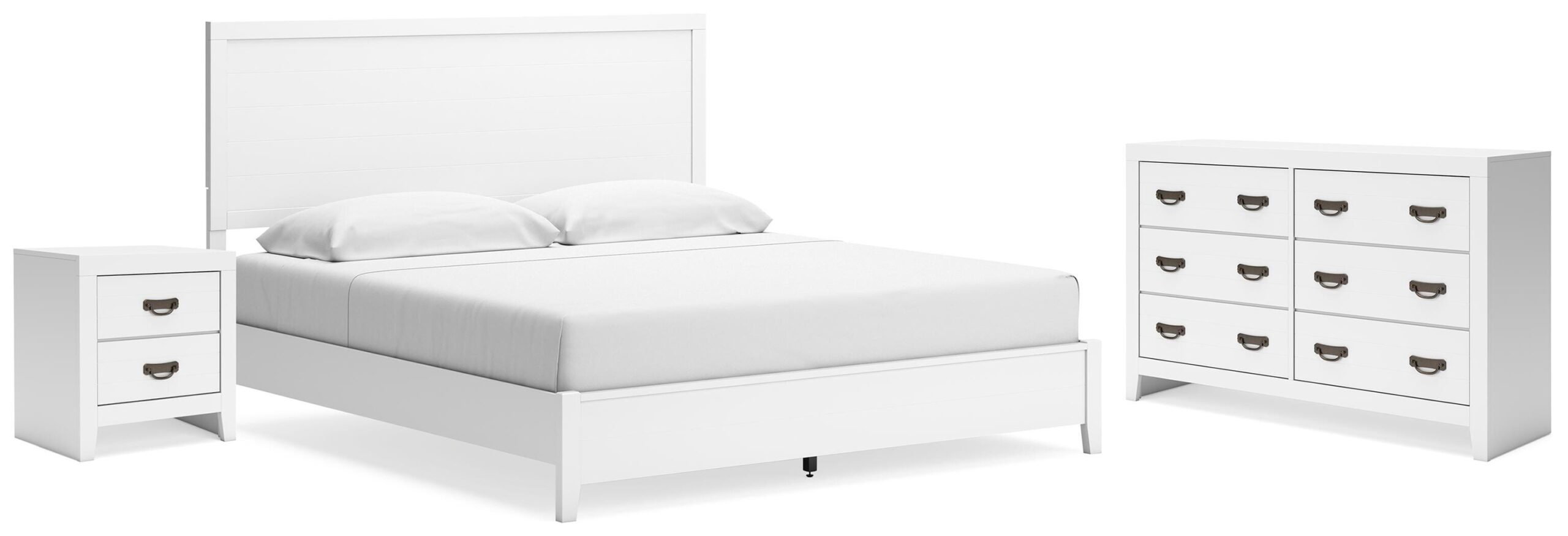 5f018f69de7af58a96597a6a42391d3e Binterglen King Panel Bed, Dresser and Nightstand - Image 1