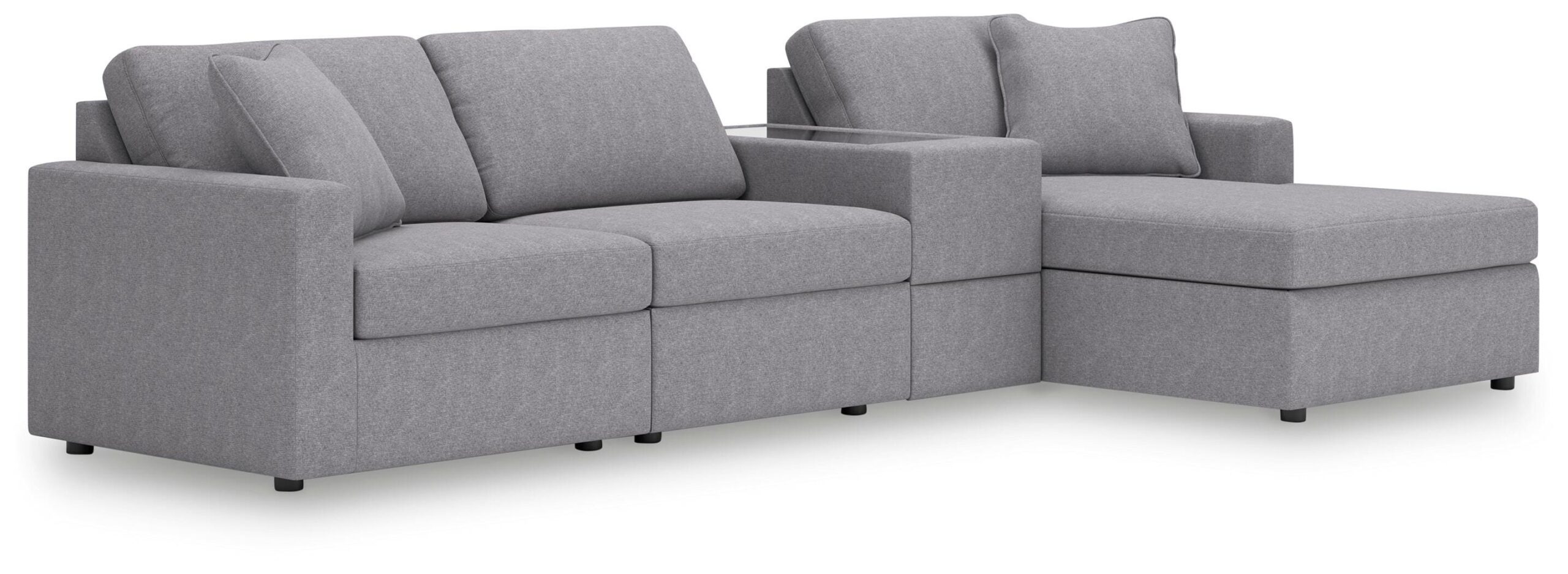 624ef457844485ee6ea95ddce7d3ae6b Modmax 4-Piece Sectional with Chaise - Image 1