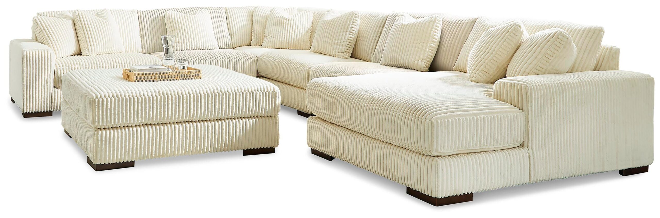 63d10da61090ae6888dccc3f6fa9fa80 Lindyn 6-Piece Sectional with Chaise and Ottoman - Image 1